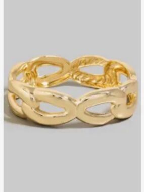 ShopEvelynne Polished Gold Open Link Bracelet